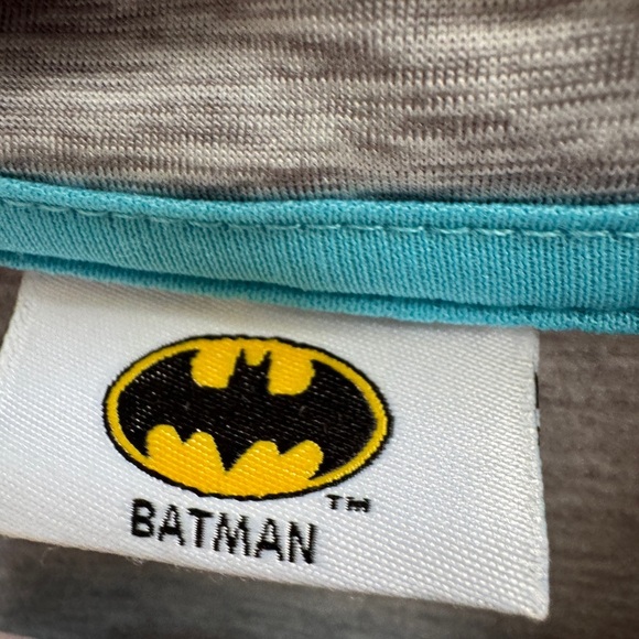 Batman 3T Girls Gray & Blue Superhero Zip Up Athletic Jacket - Picture 5 of 7